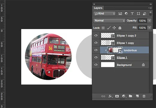 Circular Photoshop Clipping Mask