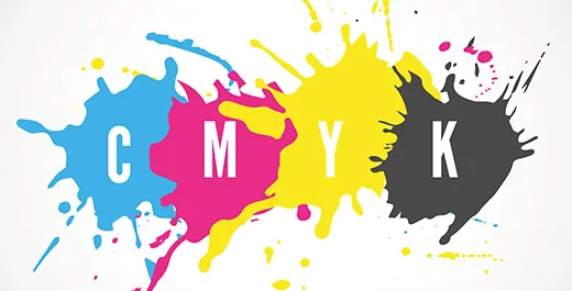 CMYK splashes