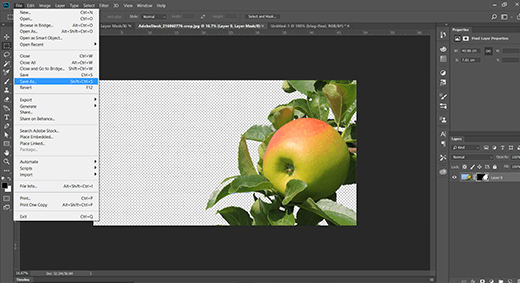 Re-save your image as a Photoshop .psd file so you can return to it and make further changes later if you wish.